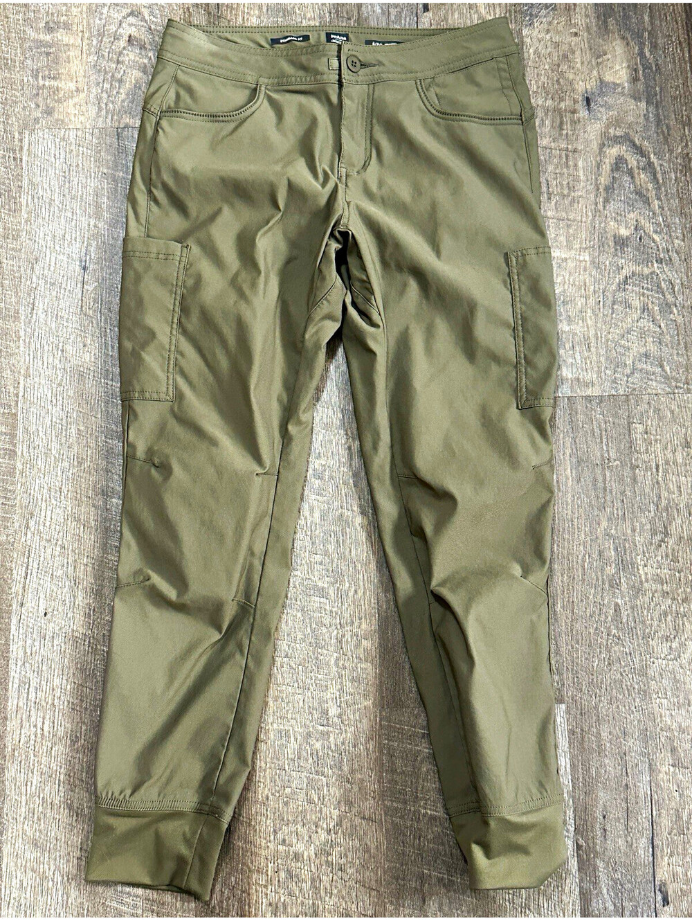 prAna Olive Cargo Pants Women’s 6 Regular Fit Tapered Mid Rise 27 Inseam